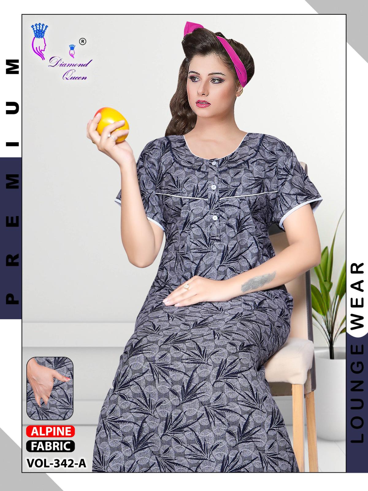 Vol 339-342 Diamond Queen Alpine Night Gowns Supplier India