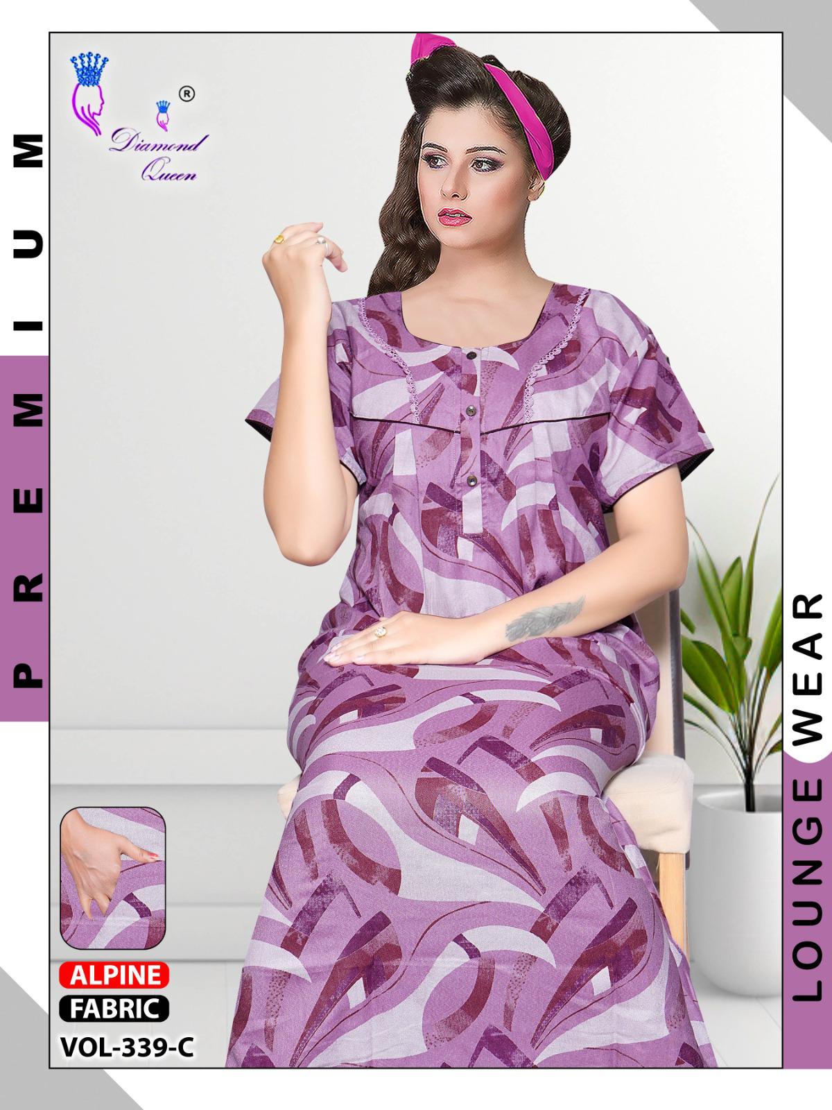 Vol 339-342 Diamond Queen Alpine Night Gowns Supplier India