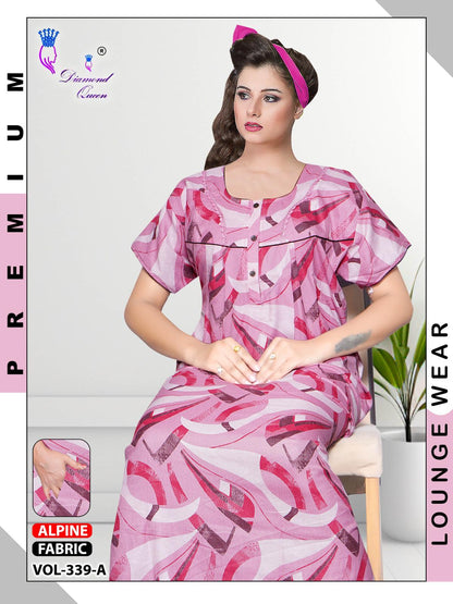 Vol 339-342 Diamond Queen Alpine Night Gowns Supplier India