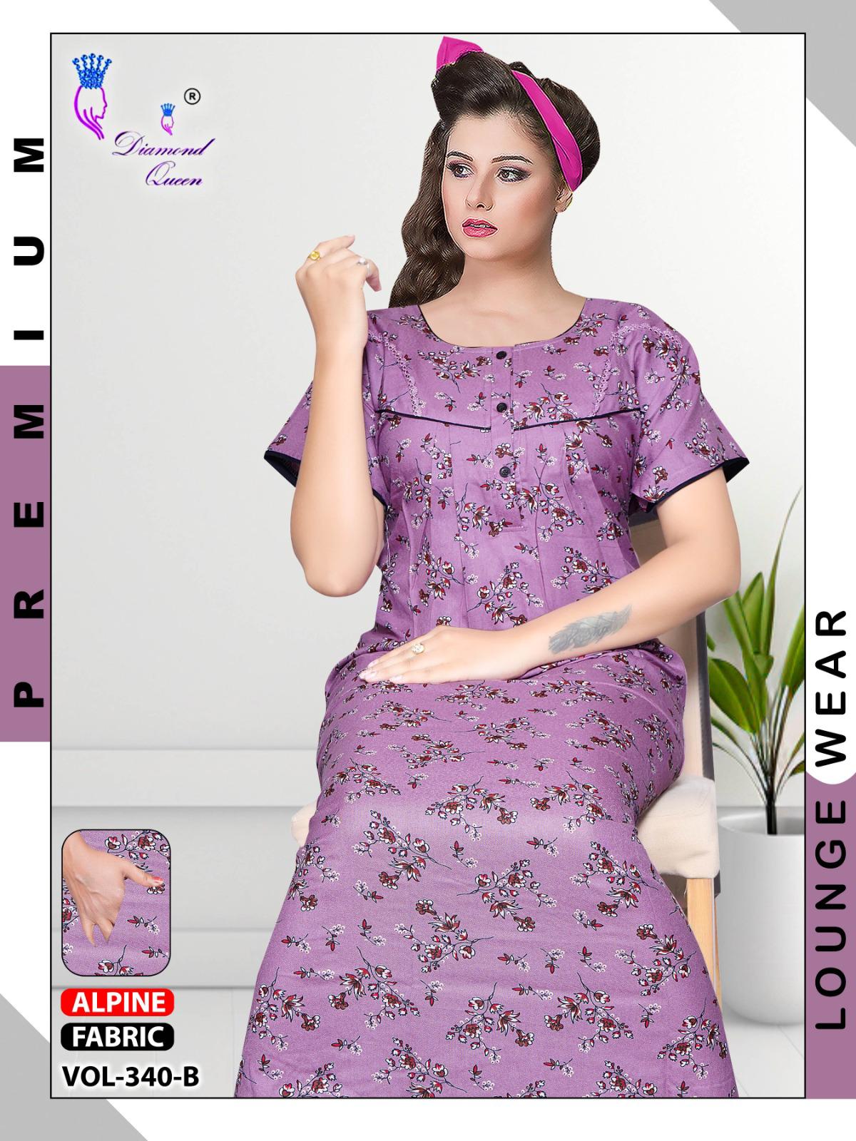 Vol 339-342 Diamond Queen Alpine Night Gowns Supplier India