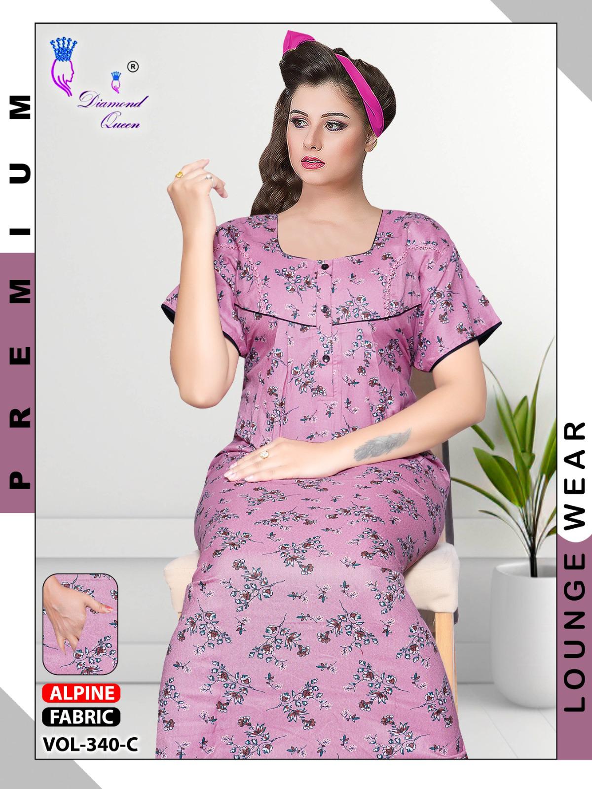Vol 339-342 Diamond Queen Alpine Night Gowns Supplier India