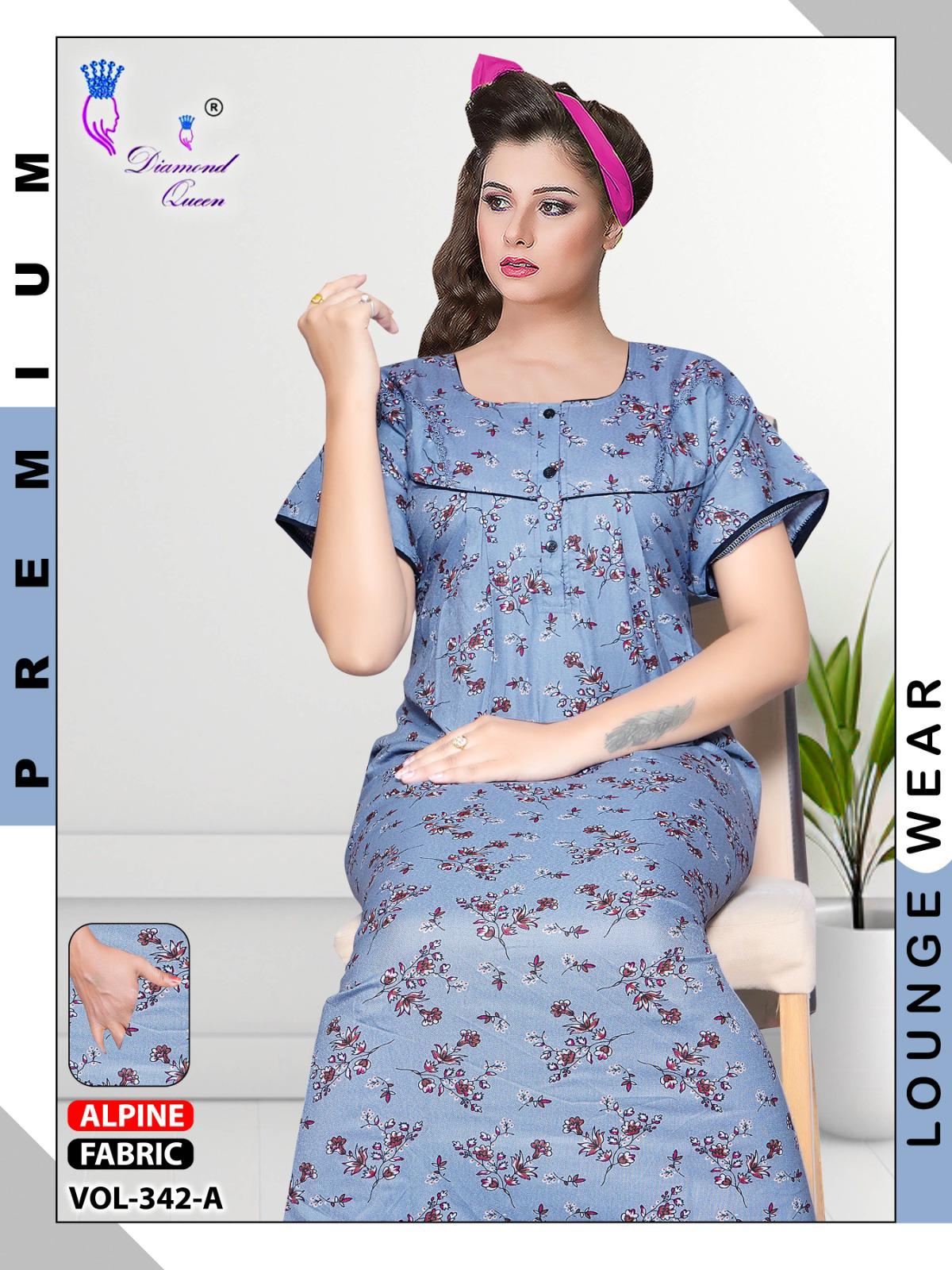 Vol 339-342 Diamond Queen Alpine Night Gowns Supplier India