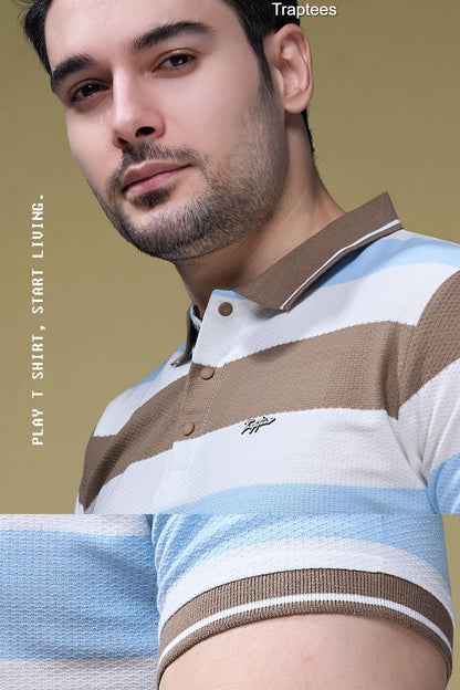 Vol 33 Traptees Auto Stripes Mens Tshirts Exporter Ahmedabad