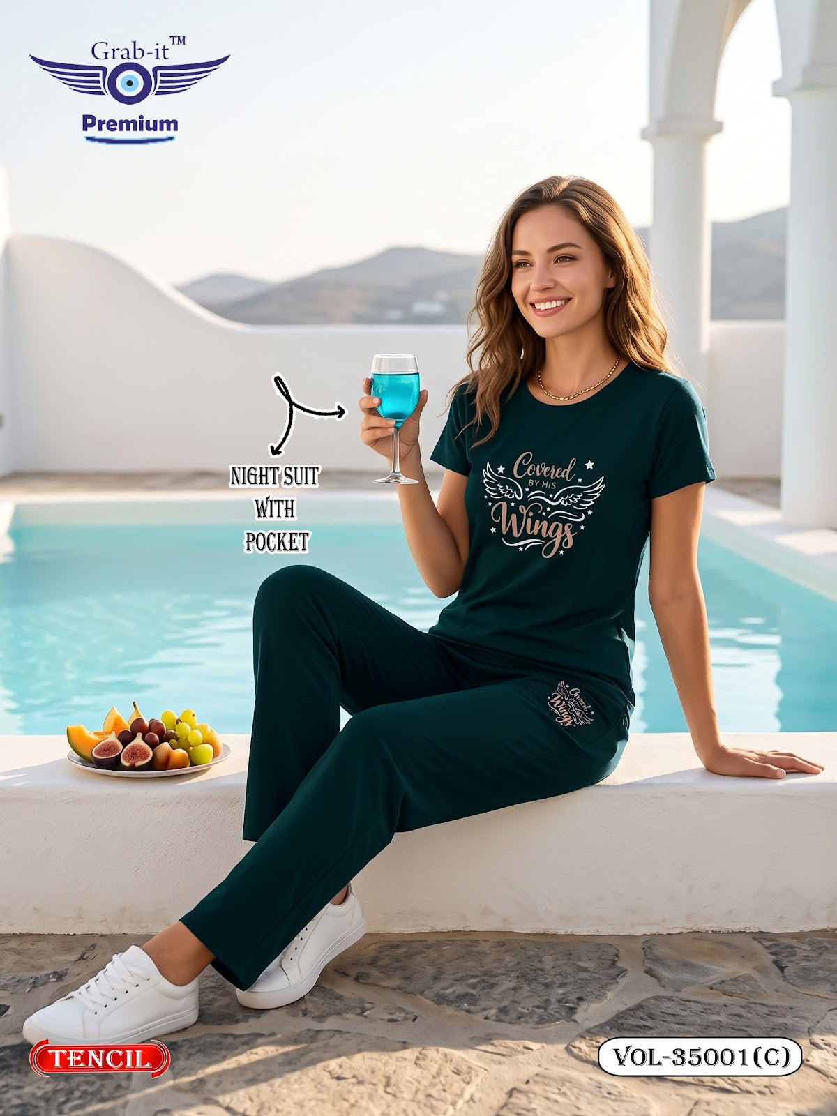 Vol 35001 C Grab It Tencil Pyjama Night Suits Manufacturer