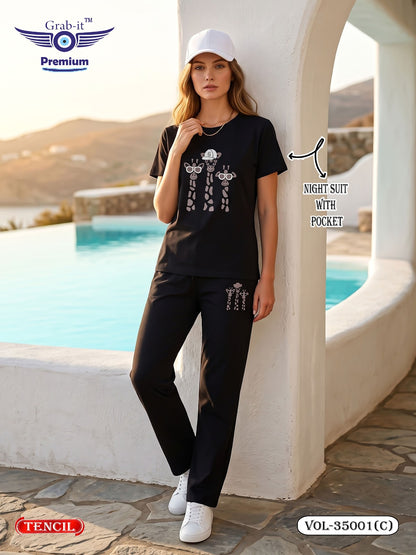 Vol 35001 C Grab It Tencil Pyjama Night Suits Manufacturer