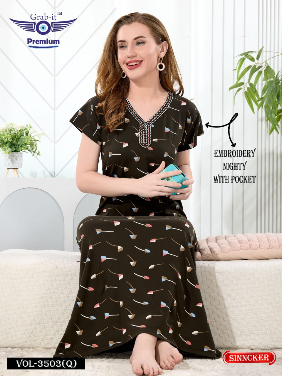 Vol 3503 Q Grab It Sinker Night Gowns Supplier