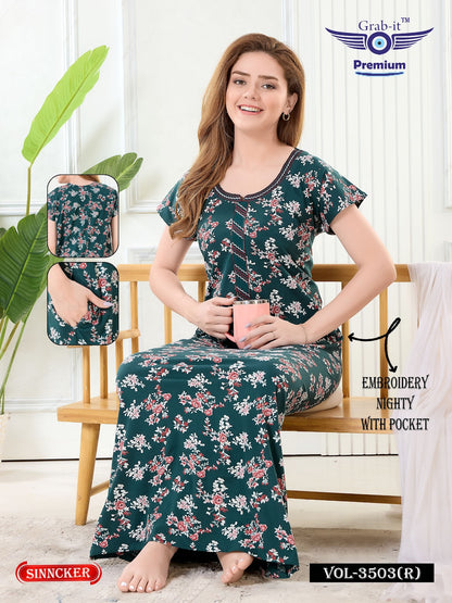 वॉल्यूम 3503 आर ग्रैब इट सिंकर नाइट गाउन सप्लायर इंडिया