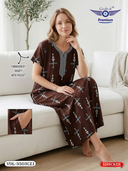 Vol 3503 Z Grab It Sinker Night Gowns Supplier
