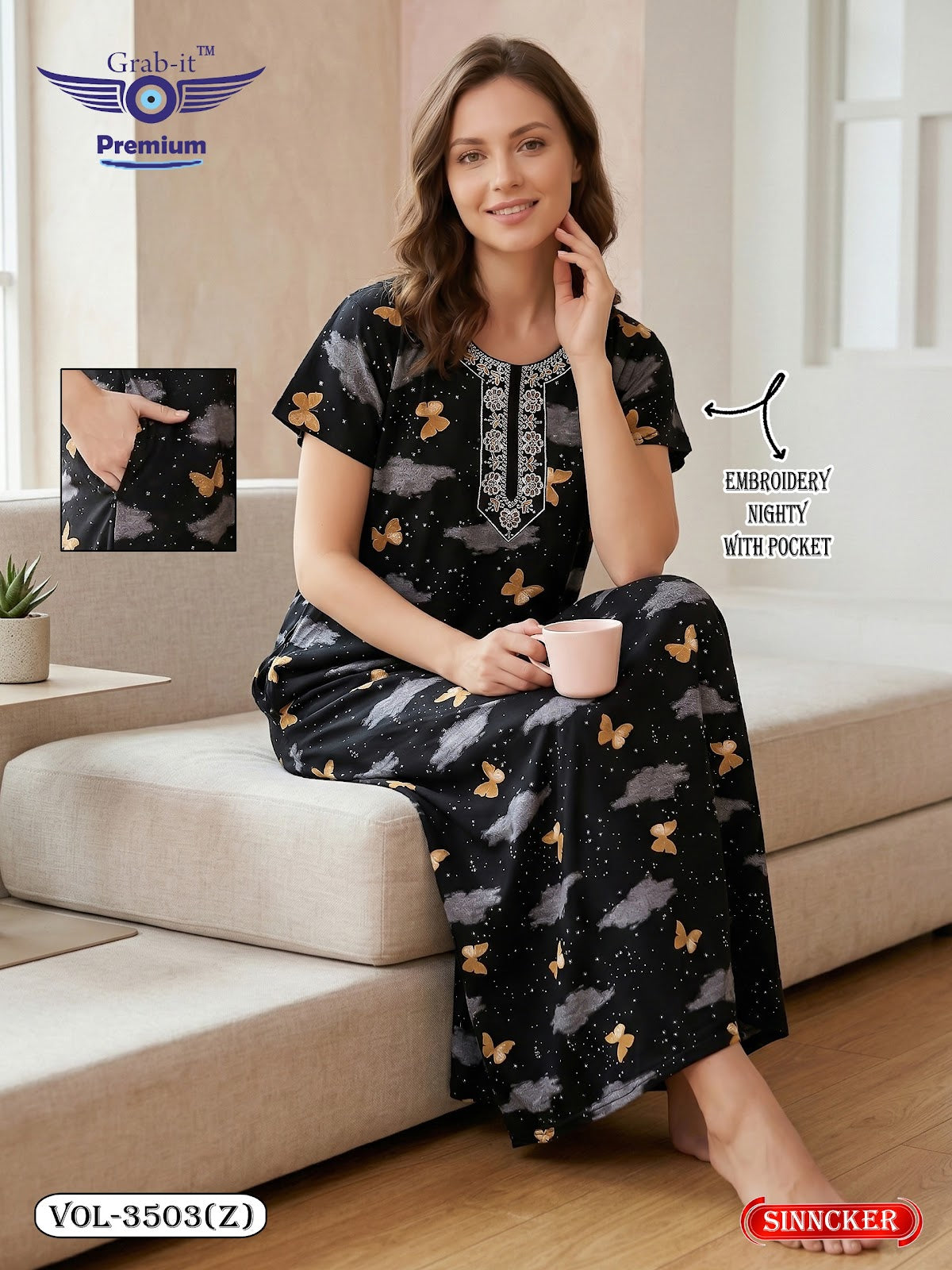 Vol 3503 Z Grab It Sinker Night Gowns Supplier