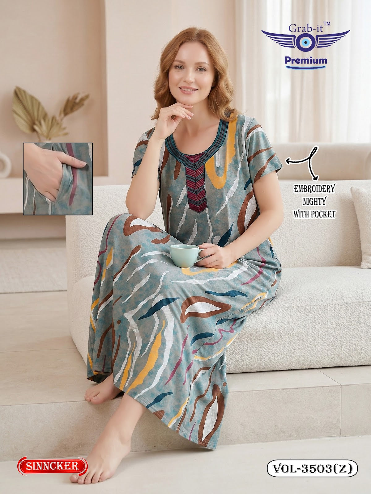 Vol 3503 Z Grab It Sinker Night Gowns Supplier