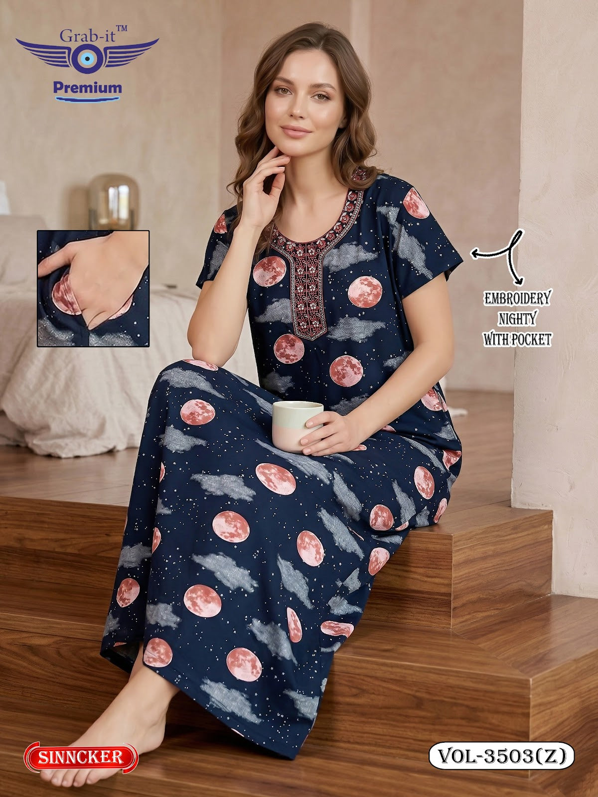Vol 3503 Z Grab It Sinker Night Gowns Supplier
