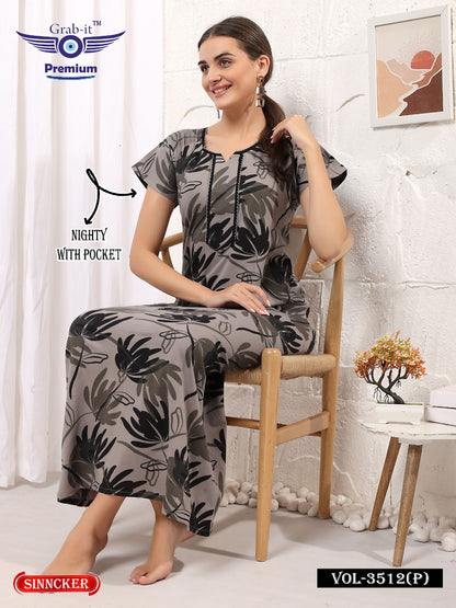 Vol 3512 P Grab It Sinker Night Gowns Exporter