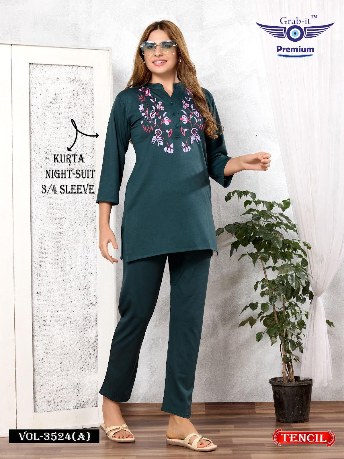 Vol 3524 A Grab It Tencil Co Ord Set Supplier India