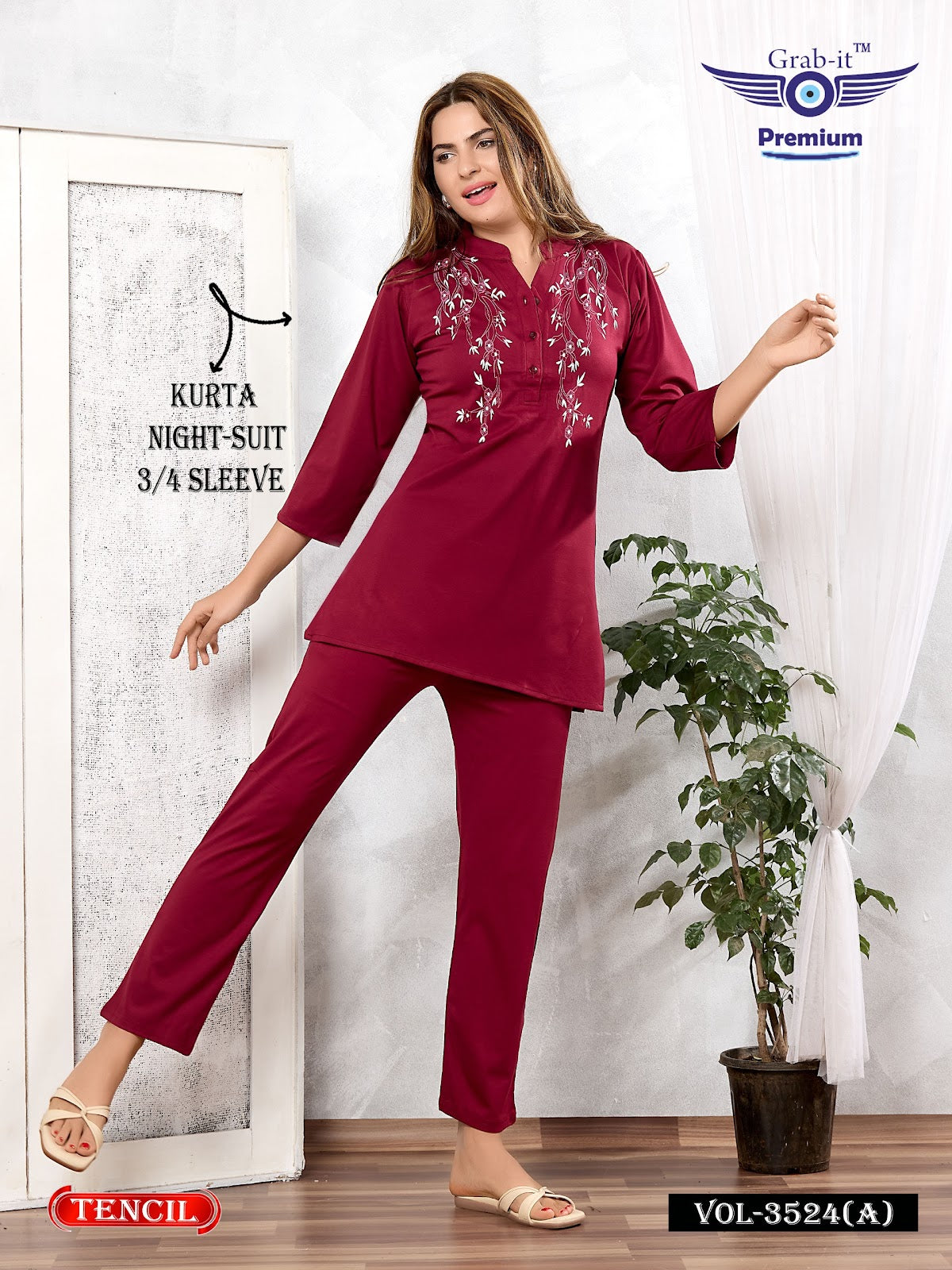 Vol 3524 A Grab It Tencil Co Ord Set Supplier India