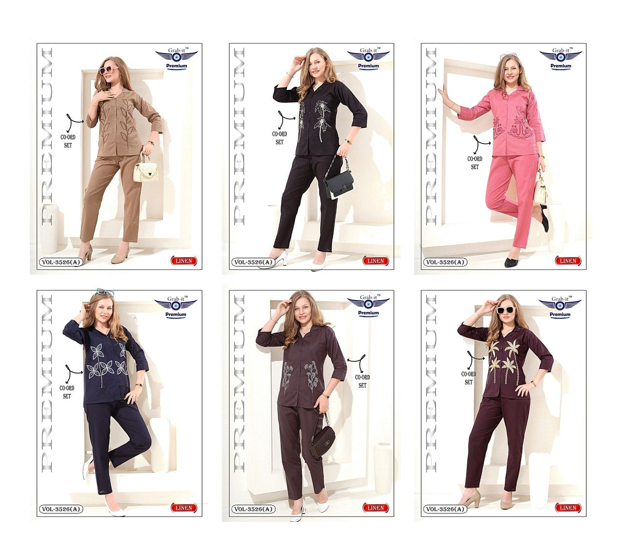 Vol 3526 A Grab It Linen Co Ord Set Wholesale Price