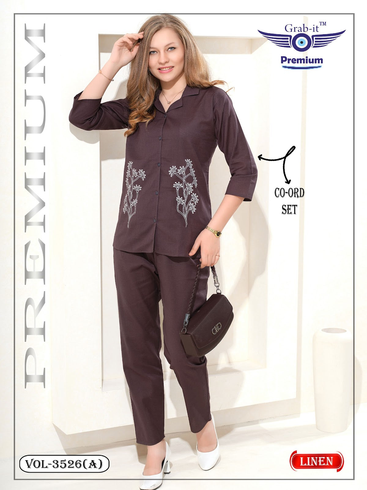 Vol 3526 A Grab It Linen Co Ord Set Wholesale Price