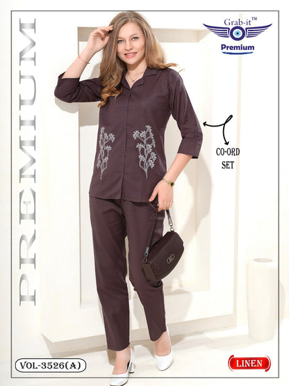 Vol 3526 A Grab It Linen Co Ord Set Wholesale Price