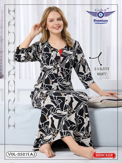 Vol 3527 A Grab It Sinker Night Gowns Exporter