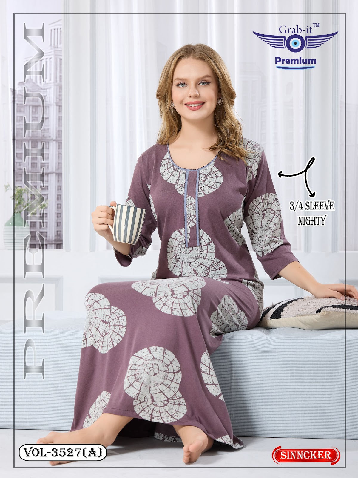 Vol 3527 A Grab It Sinker Night Gowns Exporter