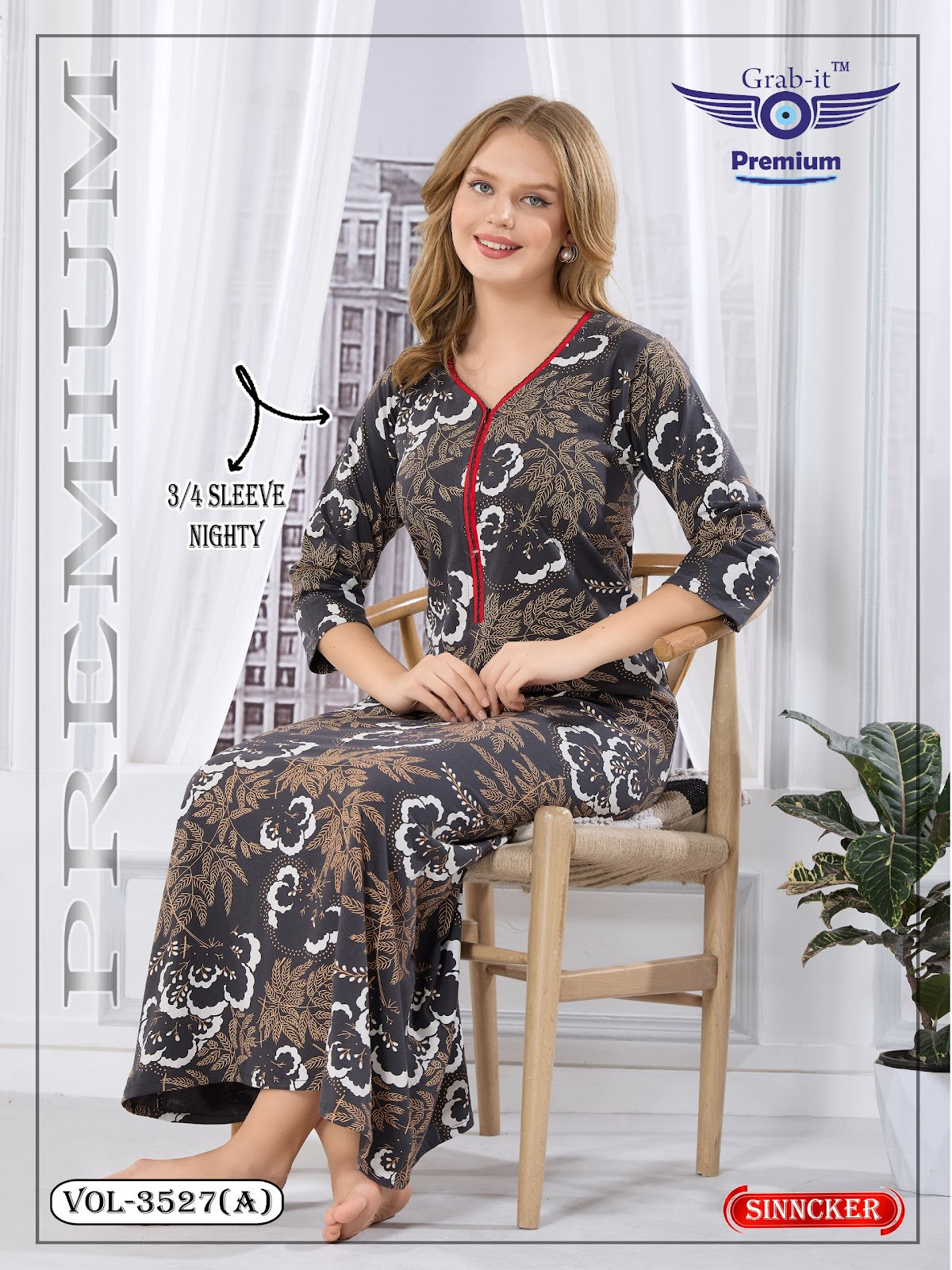 Vol 3527 A Grab It Sinker Night Gowns Exporter