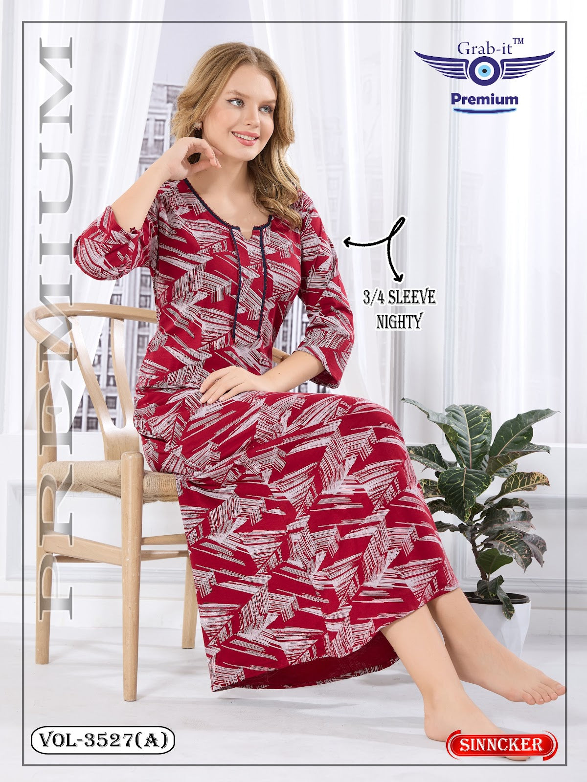 Vol 3527 A Grab It Sinker Night Gowns Exporter