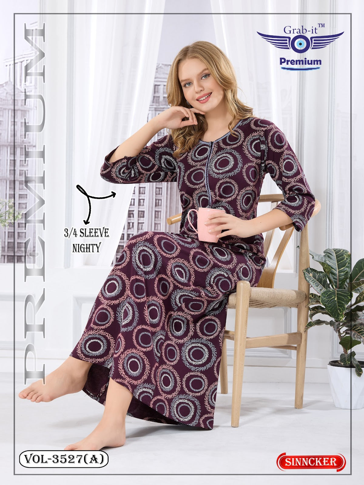 Vol 3527 A Grab It Sinker Night Gowns Exporter