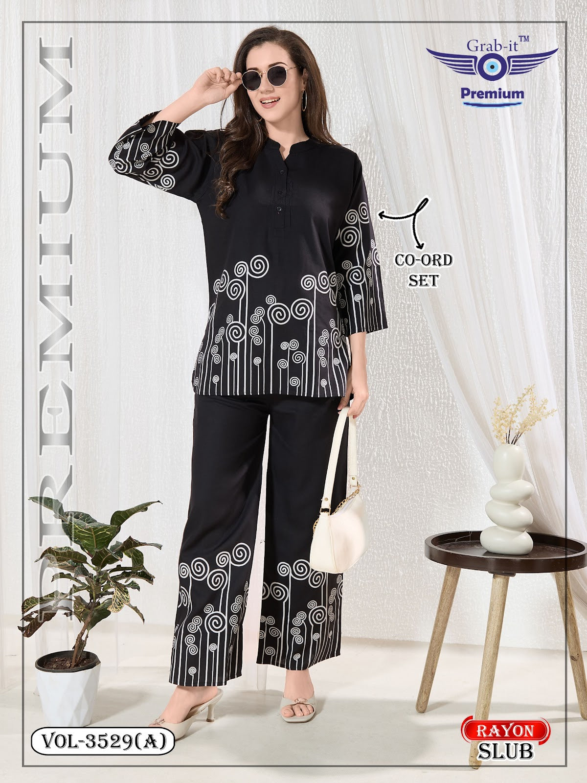 Vol 3529 A Grab It Rayon Co Ord Set Wholesale Rate