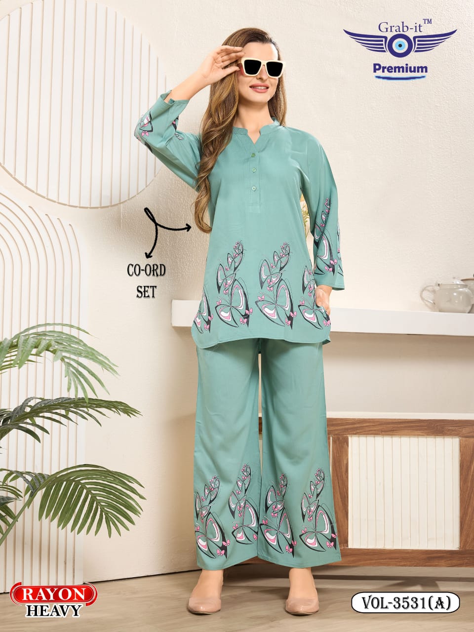 Vol 3531 A Grab It Rayon Co Ord Set Supplier Gujarat