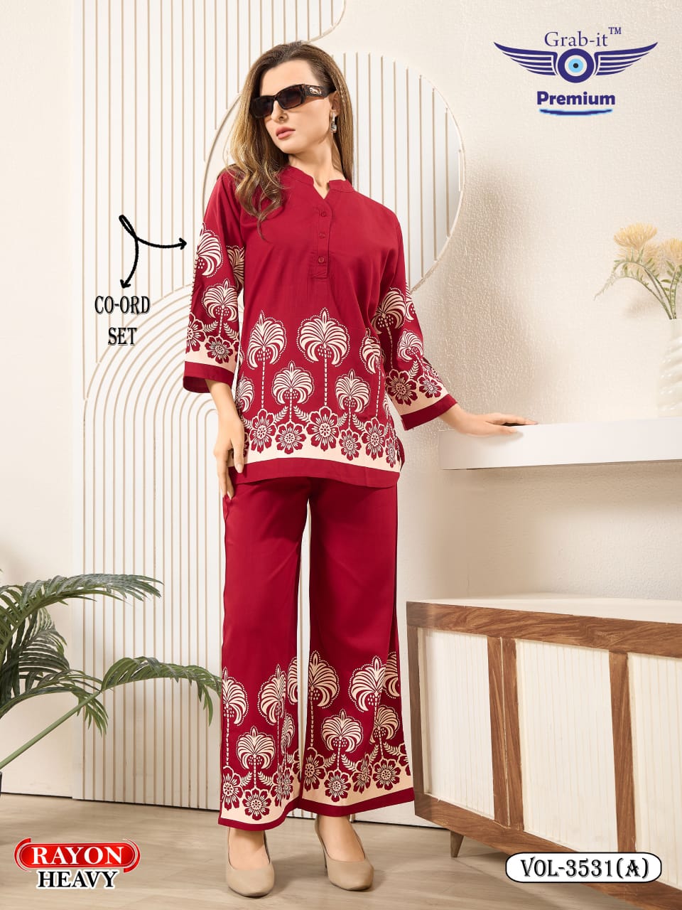 Vol 3531 A Grab It Rayon Co Ord Set Supplier Gujarat