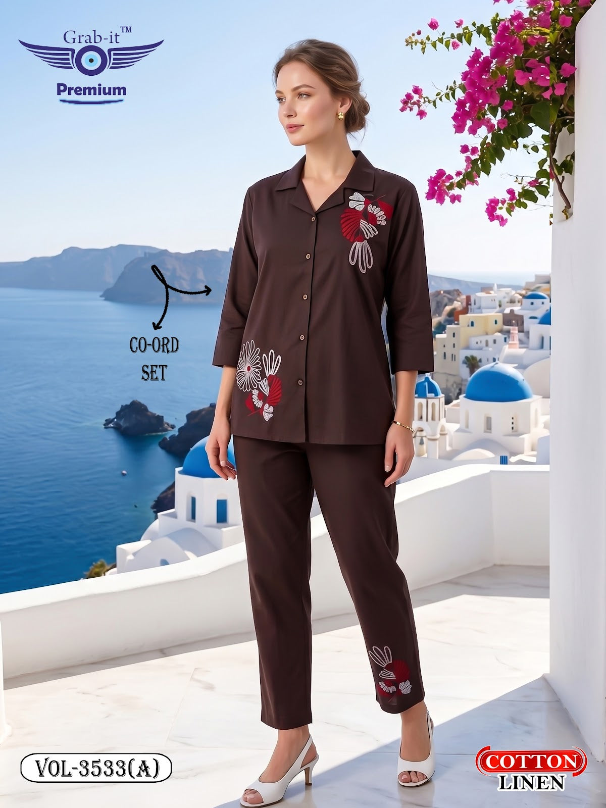 Vol 3533 A Grab It Cotton Linen Co Ord Set Manufacturer India