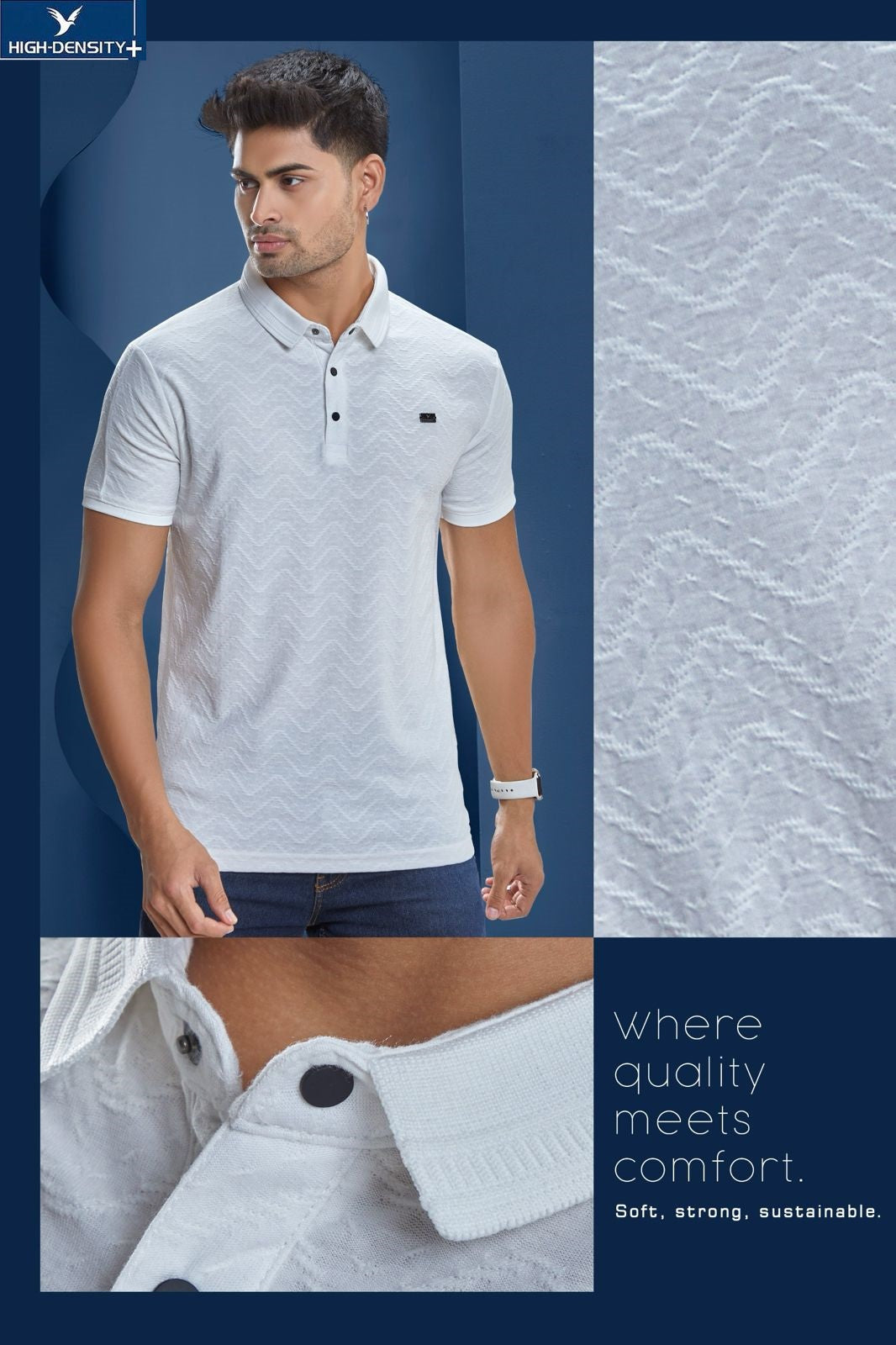 Vol 3594 To 3601 High Density Interlock Mens Tshirts Wholesale Price