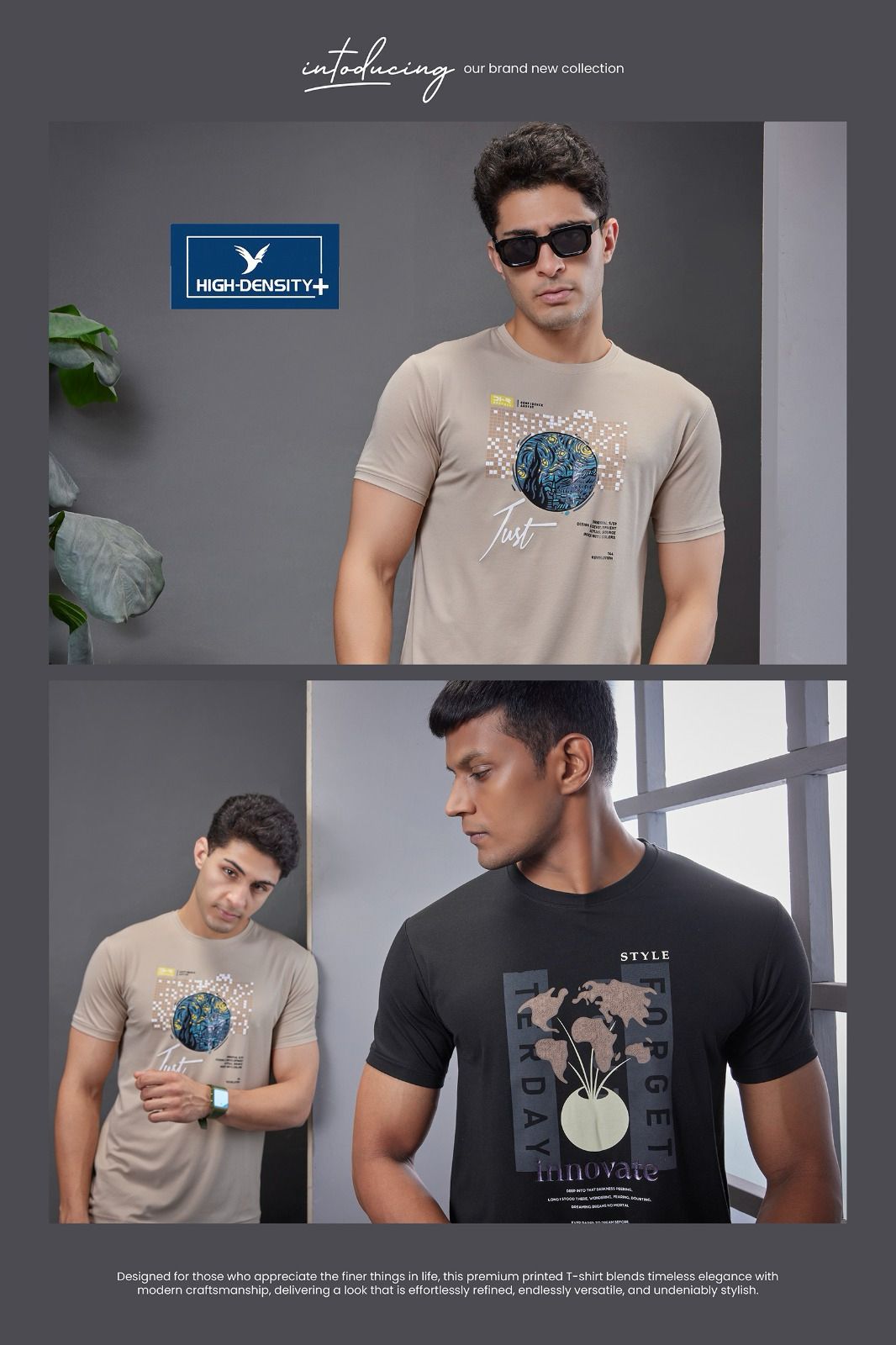 Vol 3764 - 3771 High Density Tencil Lycra Mens Tshirts Manufacturer