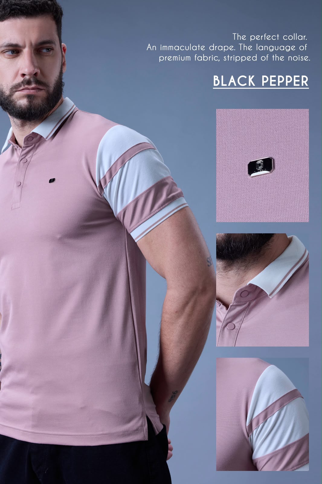 Vol 378 To 385 Plus Size Black Pepper Dobby Mens Tshirts Manufacturer