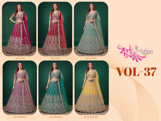Vol 37 Zeel Clothing Soft Net Lehenga Choli Wholesaler