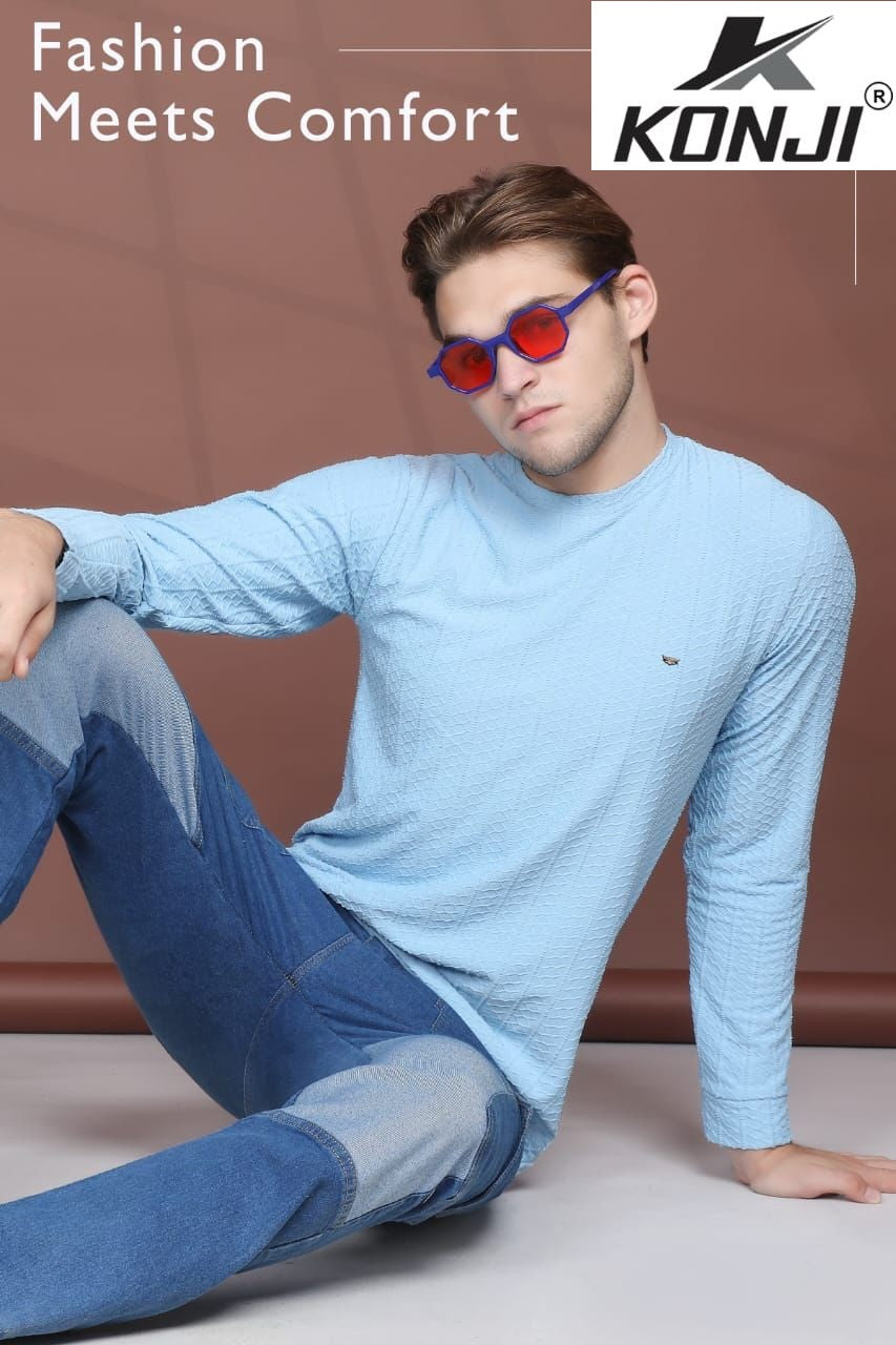 Vol 380 Full Sleeves Konji Imported Mens Tshirts Wholesale Price