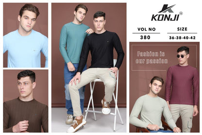 Vol 380 Full Sleeves Konji Imported Mens Tshirts Wholesale Price