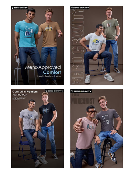 Vol 3914-3921 Zero Gravity Honey Comb Mens Tshirts Exporter India