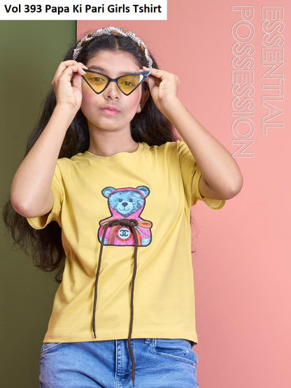 Vol 393 Papa Ki Pari Girls Tshirt Wholesale Price