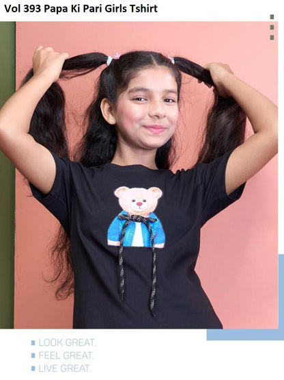 Vol 393 Papa Ki Pari Girls Tshirt Wholesale Price