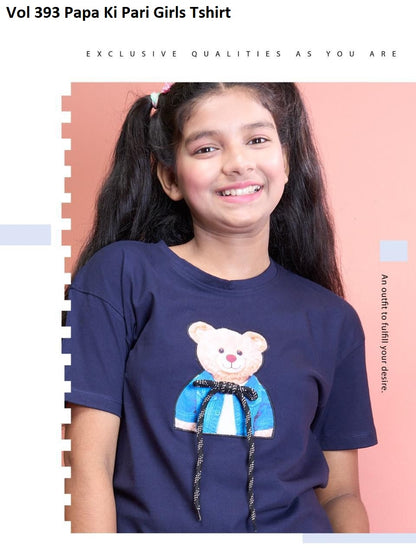 Vol 393 Papa Ki Pari Girls Tshirt Wholesale Price