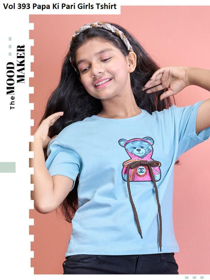 Vol 393 Papa Ki Pari Girls Tshirt Wholesale Price