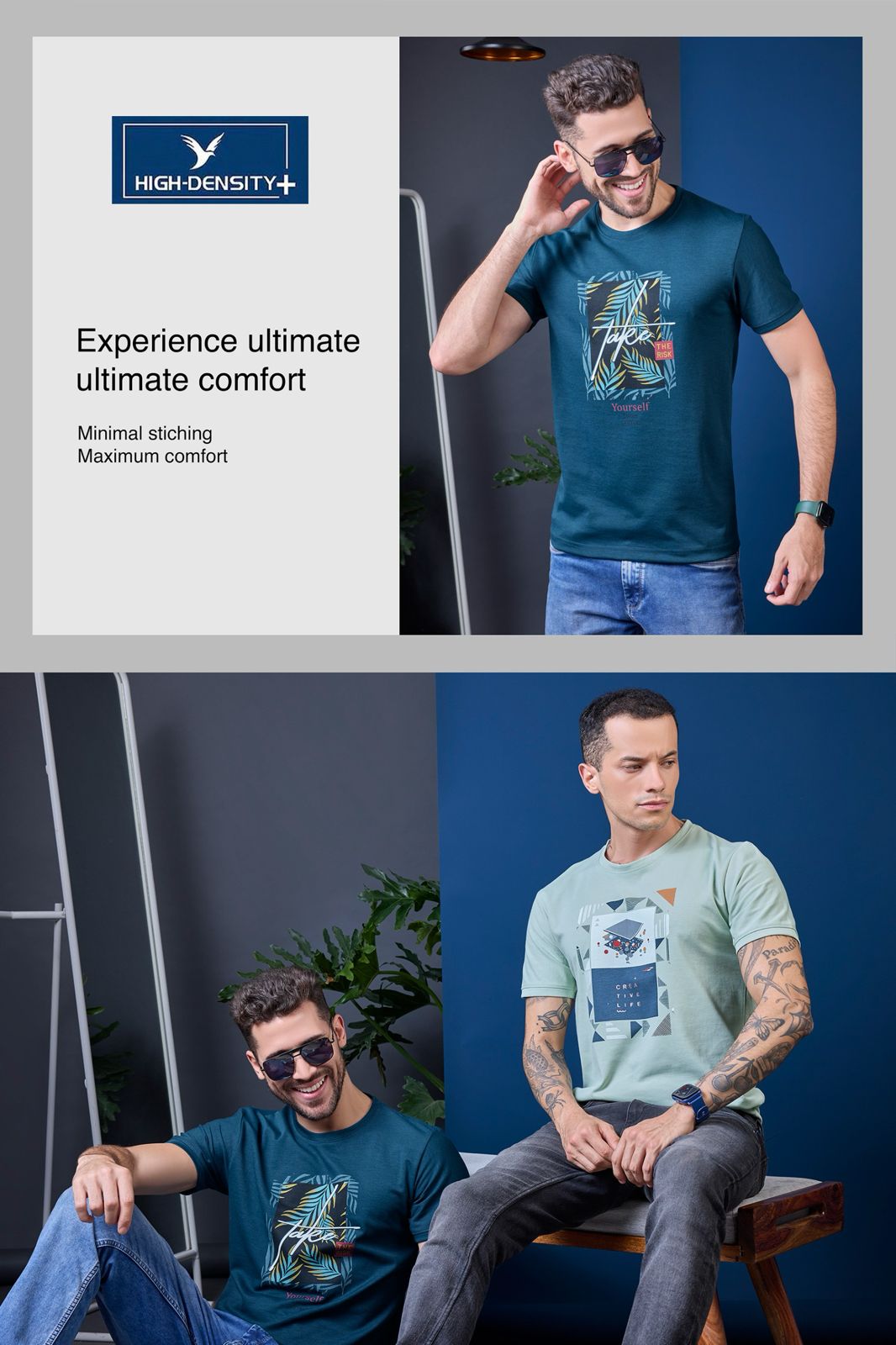 Vol 3944 - 3951 High Density Canvas Interlock Mens Tshirts Wholesaler Ahmedabad