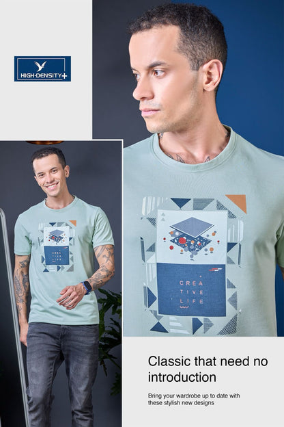 Vol 3944 - 3951 High Density Canvas Interlock Mens Tshirts Wholesaler Ahmedabad