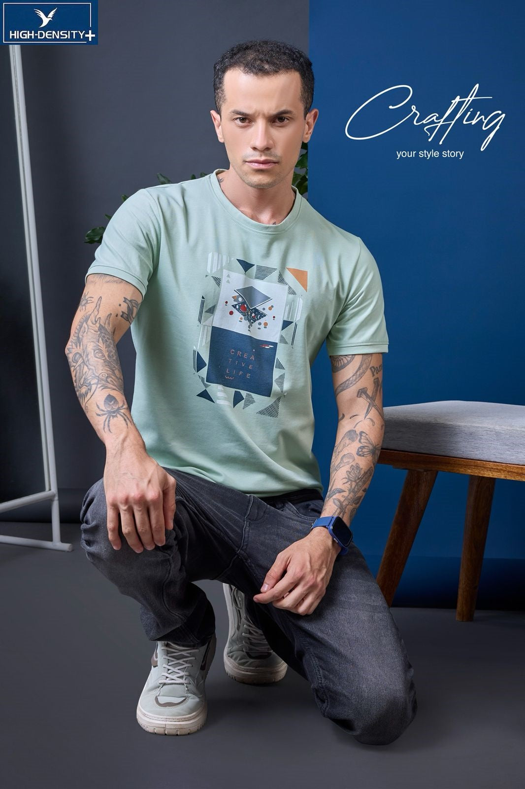 Vol 3944 - 3951 High Density Canvas Interlock Mens Tshirts Wholesaler Ahmedabad