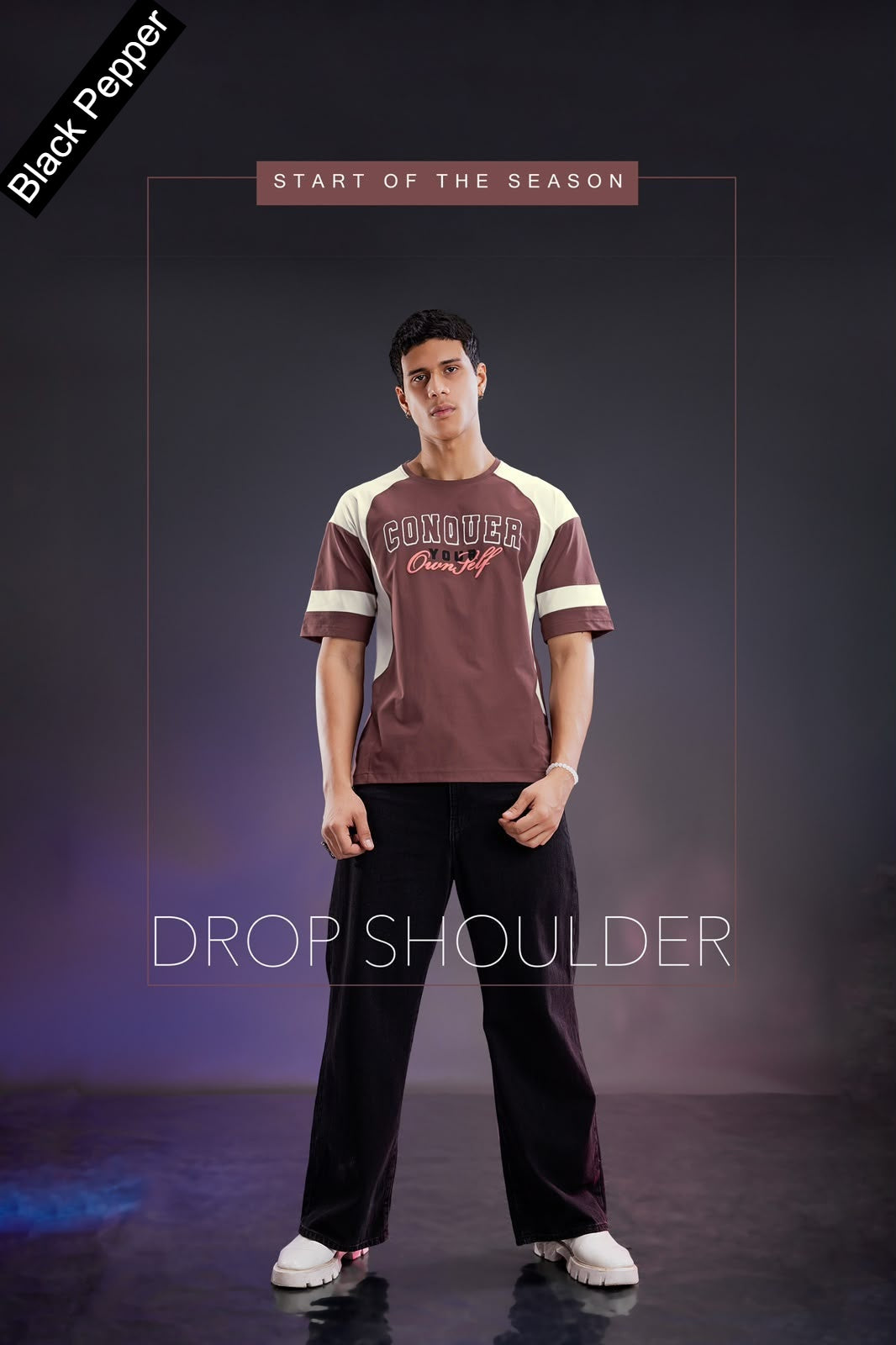 Vol 394 To 401 Oversize Black Pepper Cotton Mens Tshirts Exporter India