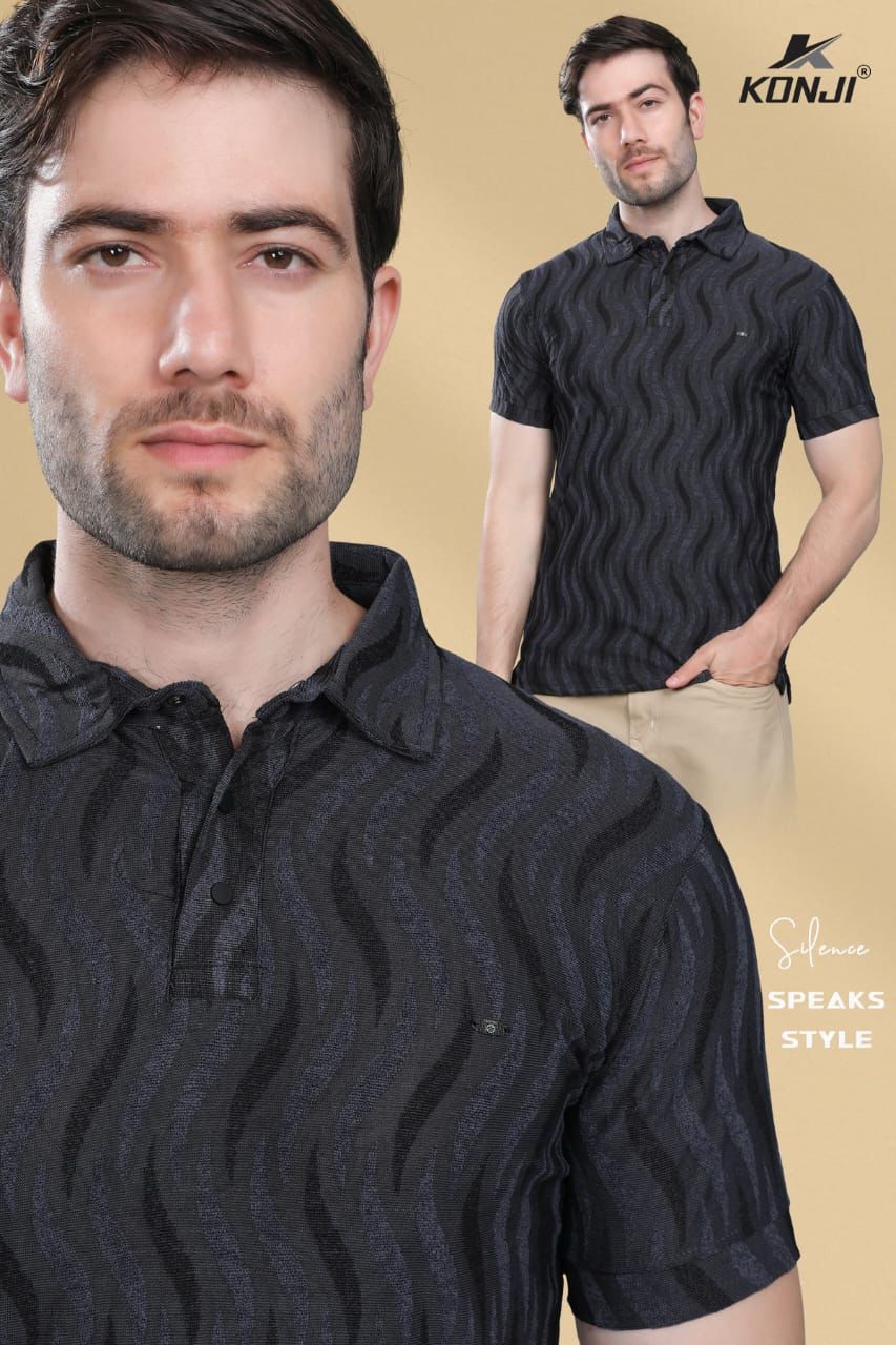 Vol 398 Konji Jacquard Mens Tshirts Manufacturer Ahmedabad