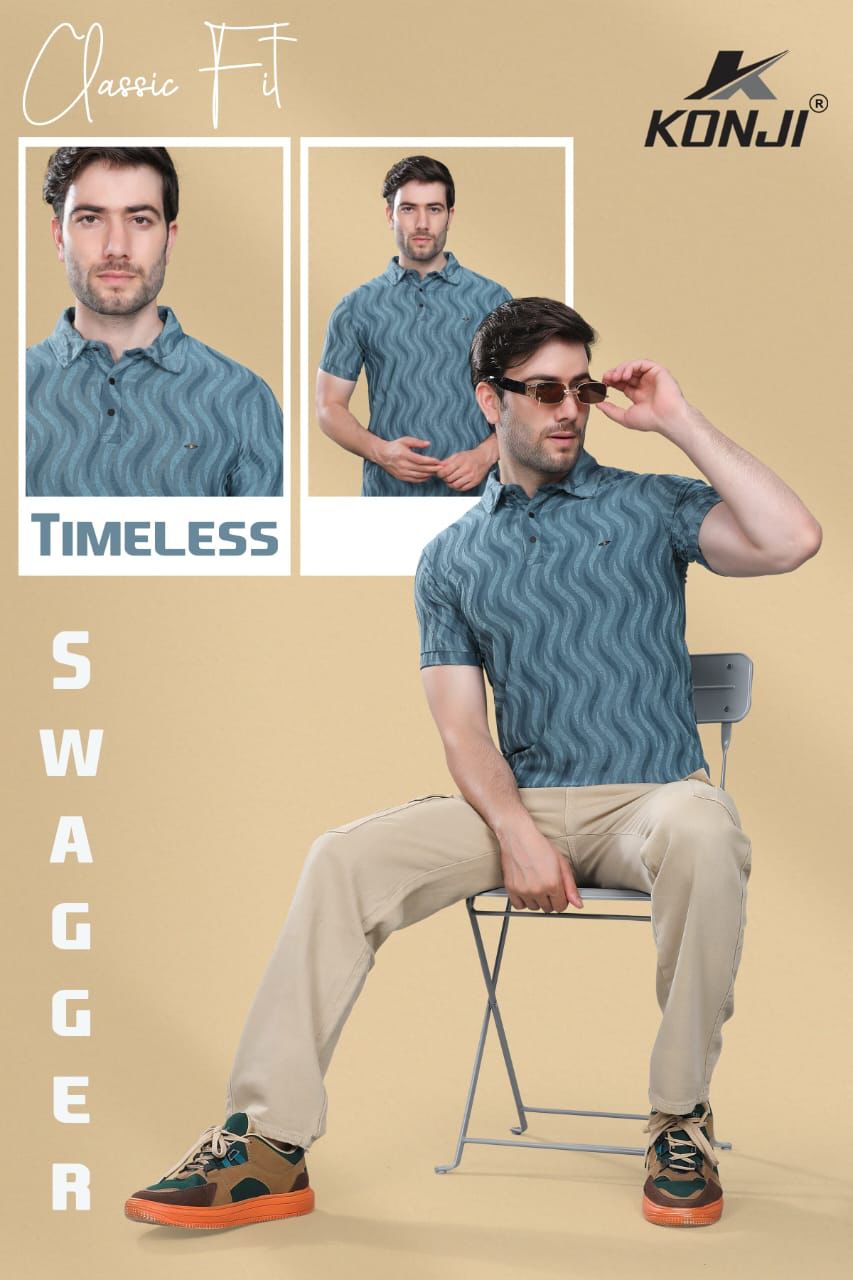 Vol 398 Konji Jacquard Mens Tshirts Manufacturer Ahmedabad