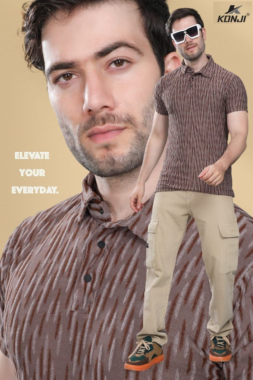 Vol 398 Konji Jacquard Mens Tshirts Manufacturer Ahmedabad