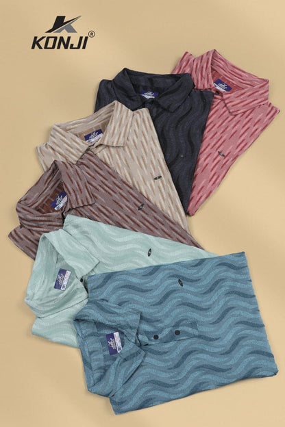 Vol 398 Konji Jacquard Mens Tshirts Manufacturer Ahmedabad