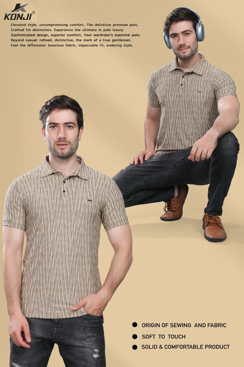 Vol 398 Konji Jacquard Mens Tshirts Manufacturer Ahmedabad